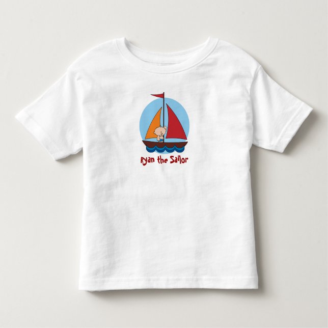 Sailor kid on a yacht T-Shirt (Front)