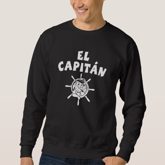 Sailor Lotse Skipper Capitan Rowing Danger  El Cap Sweatshirt (Front)