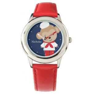 Sailor Monkey Personalised Kid's Watch