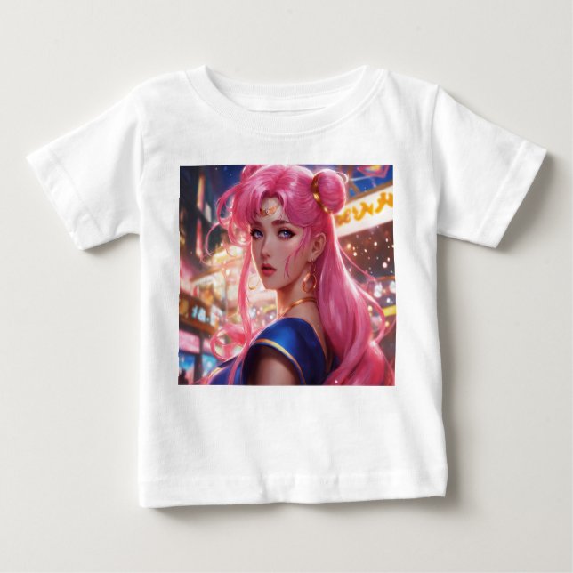  Sailor Moon with Pink Hair  Baby T-Shirt (Front)