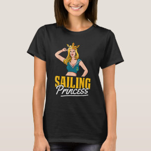 Sailor Princess Sailboat Boat Captain Sailing T-Shirt