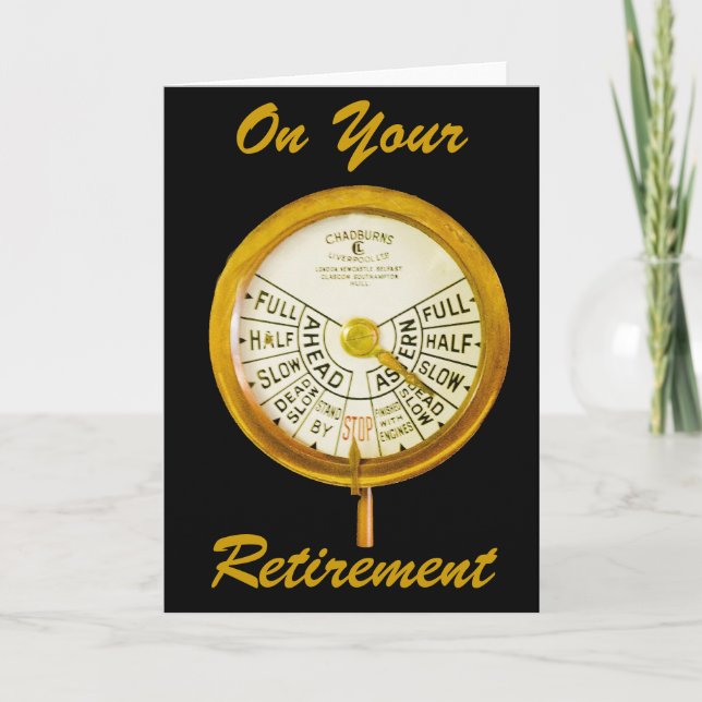 SAILOR RETIREMENT GREETING CARD (Front)