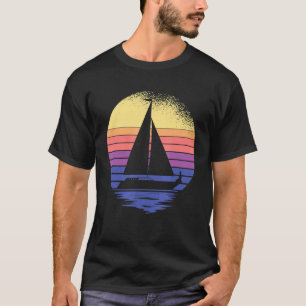 Sailor Sailing Catamaran Retro Vintage T-Shirt