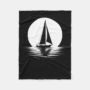 Sailor Sailing Sailboat - Captain Boat Boating Sun Fleece Blanket