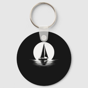 Sailor Sailing Sailboat - Captain Boat Boating Sun Key Ring
