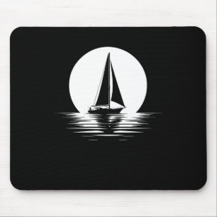 Sailor Sailing Sailboat - Captain Boat Boating Sun Mouse Pad