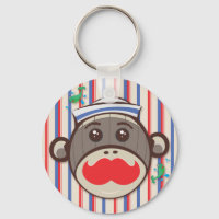 Sailor Sock Monkey Keychain