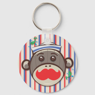 Sailor Sock Monkey Keychain