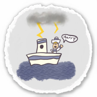 Sailor Storm Comic Book Style Sticker