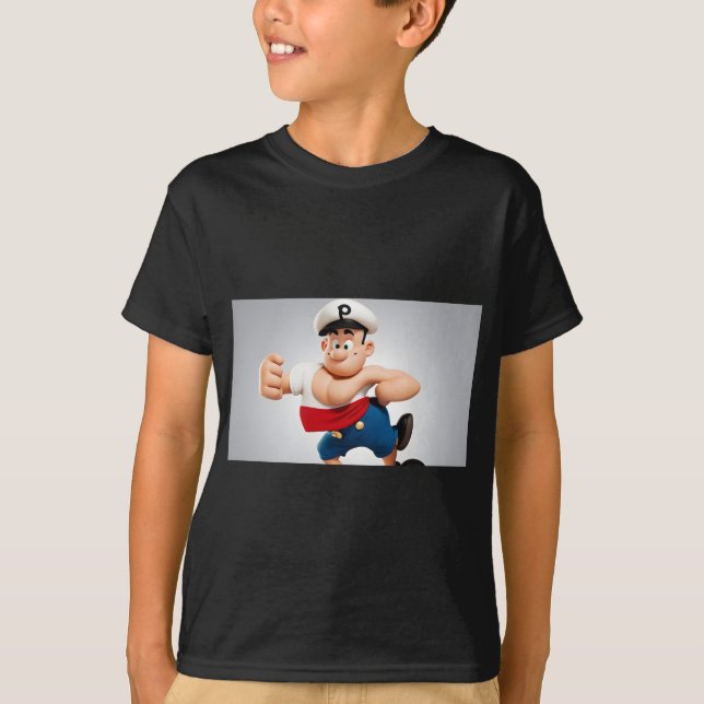 "Sailor Strength: The Mighty Adventures of Popeye" T-Shirt (Front)