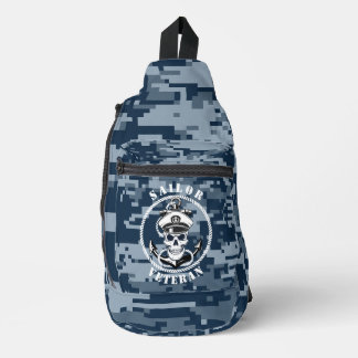 Sailor Veteran Nautical Pride Skull Sling Bag