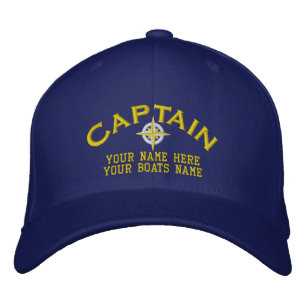 Sailors boat captains sailing embroidered hat