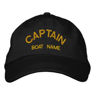 Sailors CAPTAIN & BOAT NAME Hat