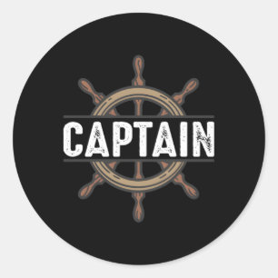 Sailors Captain Or First Mate Classic Round Sticker