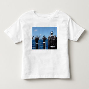 Sailors fire a gun salute during a burial-at-se toddler T-Shirt