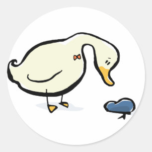 sailor's hat classic round sticker