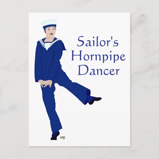 Sailors Hornpipe Dancer Postcard (Front)
