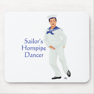 Sailors Hornpipe Highland Dancer Mouse Pad