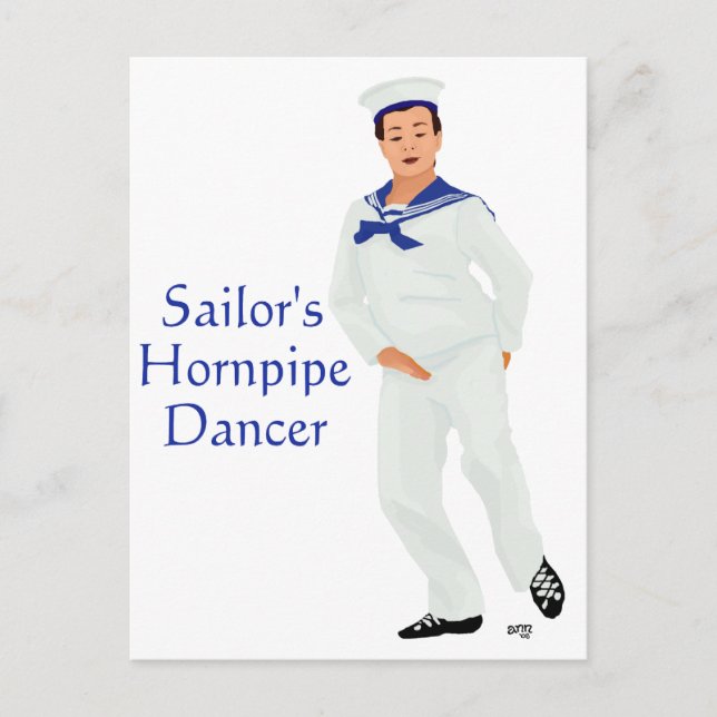 Sailors Hornpipe Highland Dancer Postcard (Front)