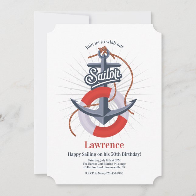 Sailor's Invitation (Front)