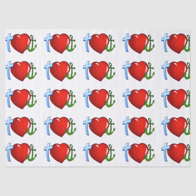 sailors love jesus tissue paper (Front)