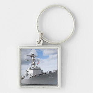 Sailors man the rails key ring
