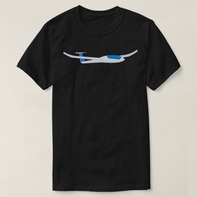 Sailplane Glider Gliding PlaneTShirt  T-Shirt (Design Front)