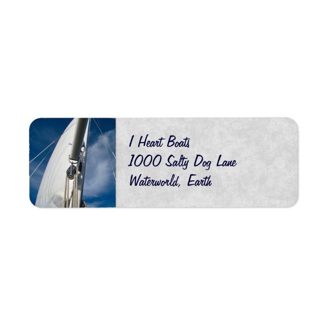 Sails and Rigging Return Address Label (Front)