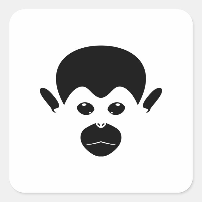 Saimiri Monkey Square Sticker (Front)