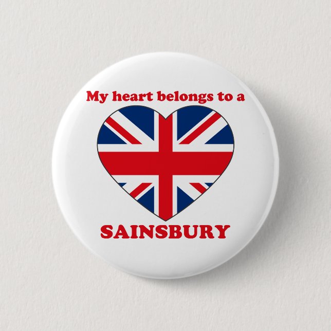 Sainsbury 6 Cm Round Badge (Front)