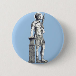 Saint Adrian Herculian Guard 6 Cm Round Badge