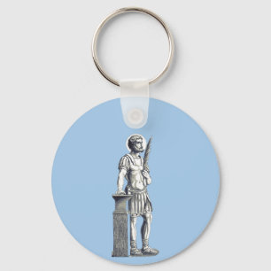 Saint Adrian Herculian Guard Key Ring