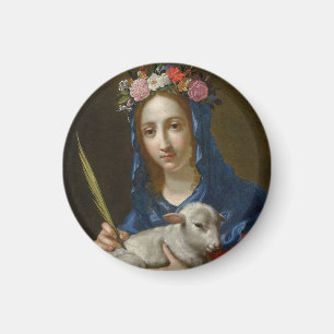 Saint Agatha (by Cesare Dandini) Magnet