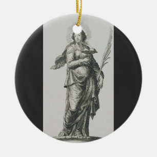 Saint Agatha of Sicily Ceramic Ornament