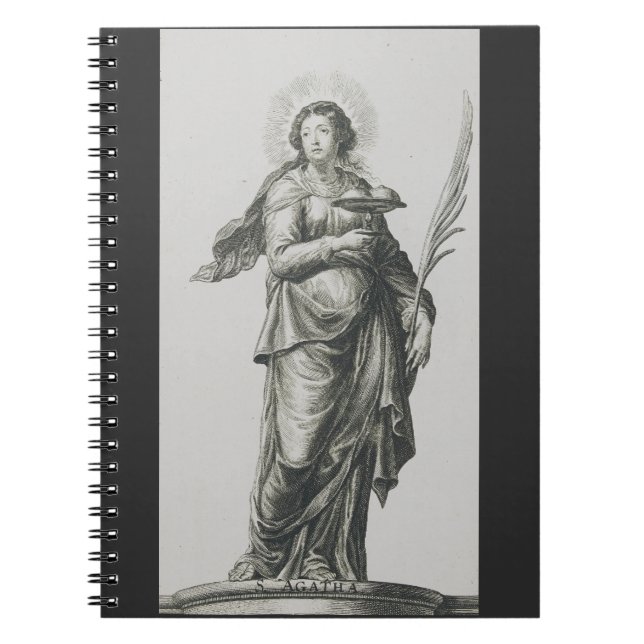 Saint Agatha of Sicily Notebook (Front)