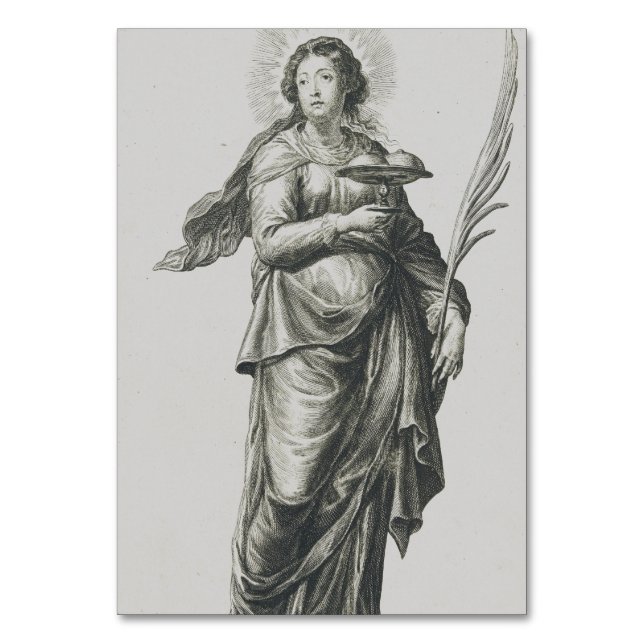 Saint Agatha of Sicily Table Number (Front)