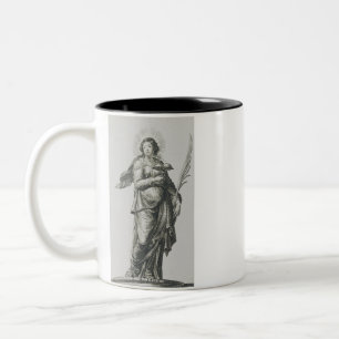 Saint Agatha of Sicily Two-Tone Coffee Mug