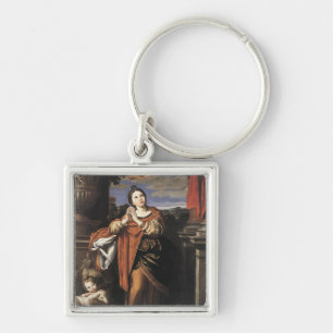 Saint Agnes by Domenichino (c. 1620) Key Ring
