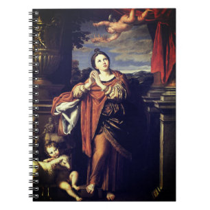 Saint Agnes by Domenichino (c. 1620) Notebook