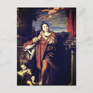Saint Agnes by Domenichino (c. 1620) Postcard
