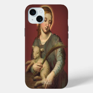 Saint Agnes of Rome iPhone 15 Mini Case