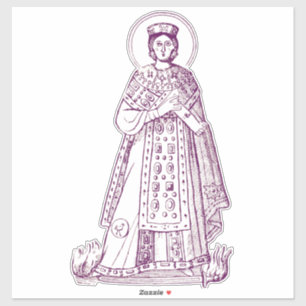 Saint Agnes of Rome greek mosaic