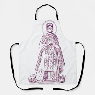 Saint Agnes of Rome greek mosaic Apron