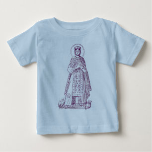 Saint Agnes of Rome greek mosaic Baby T-Shirt