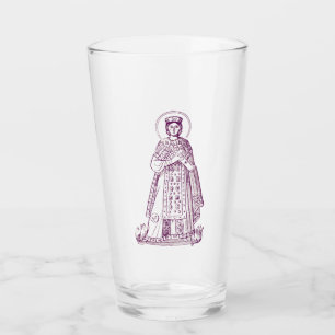 Saint Agnes of Rome greek mosaic Glass