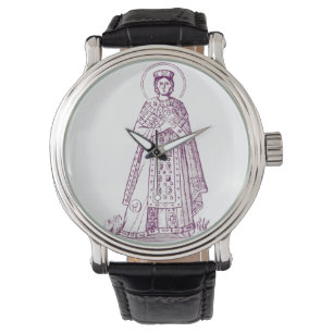 Saint Agnes of Rome greek mosaic Watch