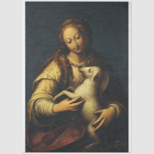 Saint Agnes Pure Witness of Christ Tissue Paper