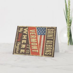 Saint Albans Vermont Card