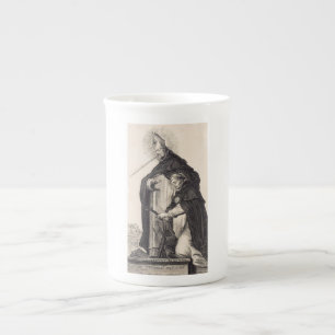 Saint Albert the Great and saint Thomas Aquinas Bone China Mug