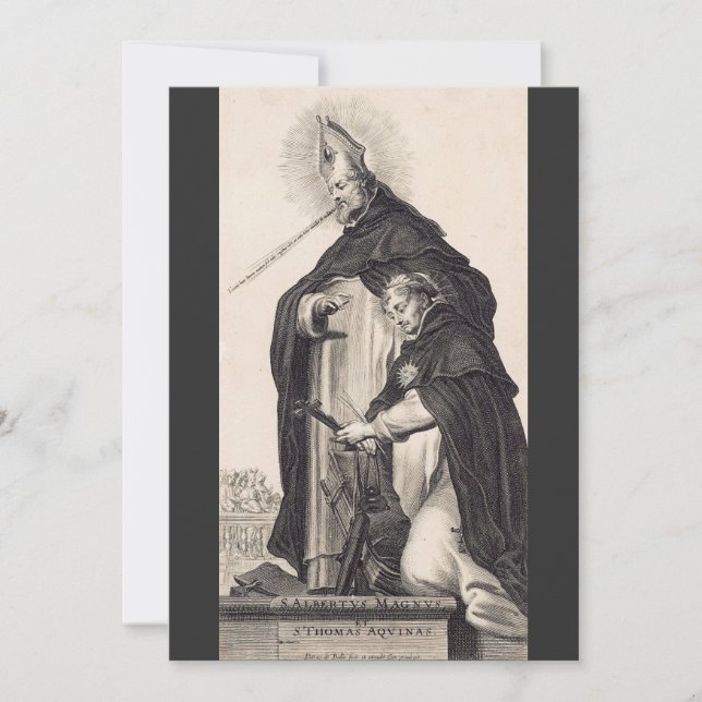 Saint Albert the Great and saint Thomas Aquinas Invitation (Front)